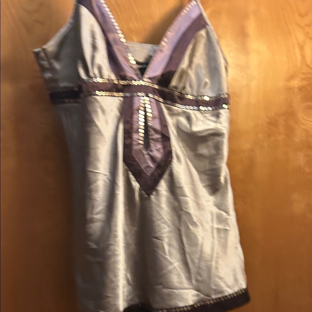 Mandee Purple and Silver Camisole